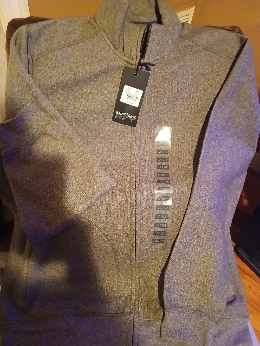 RAINFOREST Women's Gray Full-Zip Bomber Jacket